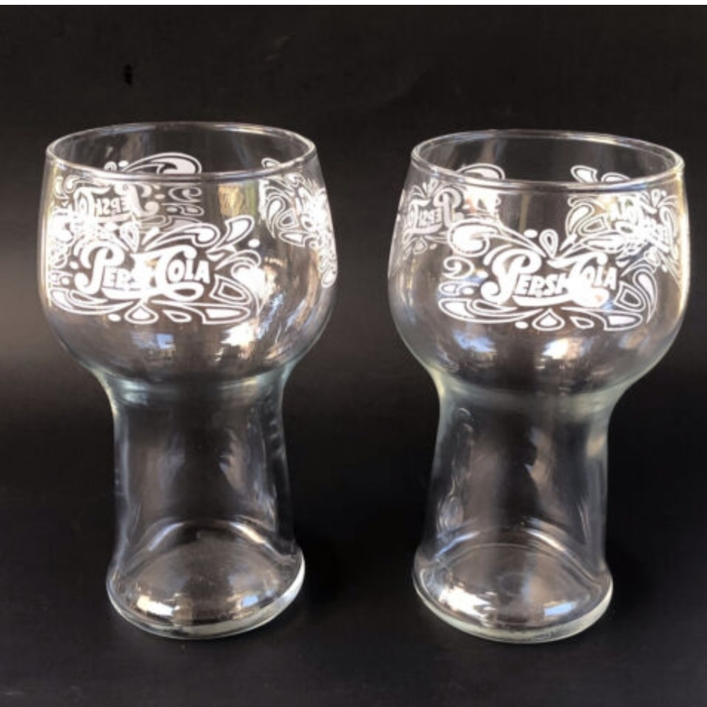 Vintage Pepsi Cola Drinking Glasses